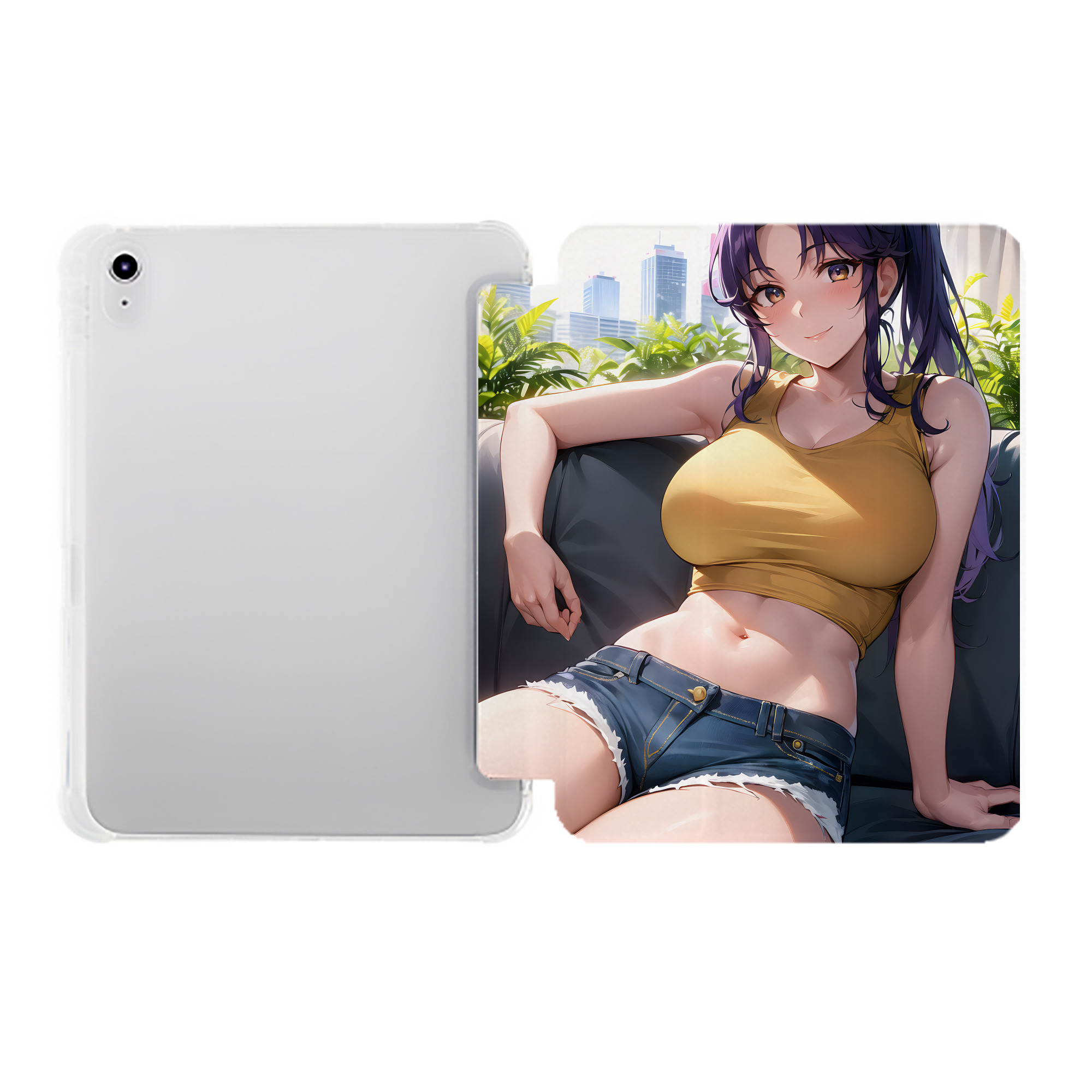 （画像用） EVA 新世紀エヴァンゲリオン IPad ケース ペン収納付き 三つ折りスタンド PUレザー×シリコン 対応機種9.5/10.5/10.9インチ